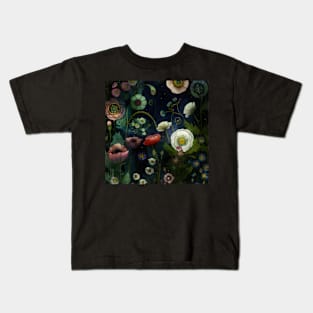 Floral Pattern Fairy Garden Kids T-Shirt